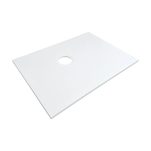 Ready to Tile Wet Floor Shower Base with an Offset Center Shower Drain, 47.3-in L x 35.4-in W Ready to Tile Wet Floor Shower Base with an Offset Center Shower Drain, 47.3-in L x 35.4-in W