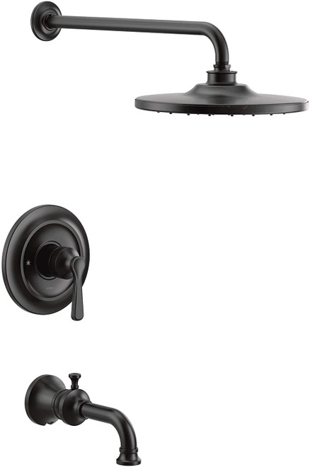 Moen UTS344303EPBL Colinet M-CORE 3-Series 1-Handle Eco-Performance Tub and Shower Trim Kit, Valve Required, Matte Black