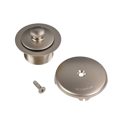 Trim Kit, for Schedule 40 - Rough-In Kit Touch-Toe Stopper w/ Brushed Nickel Finish Trim