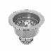 Sink Basket Strainer, Stainless Steel Body and Basket. Deep Locking Cup. Neoprene Stopper. Length 3-3/4"