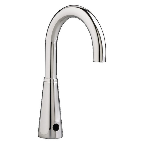 Battery Powered Selectronic Proximity Faucets with 6in Rigid/Swivel Gooseneck Spout in Chrome