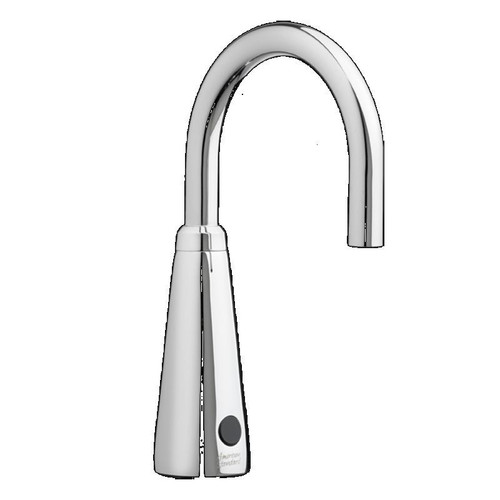 Battery Powered IC Proximity Faucet with 5in Rigid Gooseneck Spout in Chrome Battery Powered IC Proximity Faucet with 5in Rigid Gooseneck Spout in Chrome