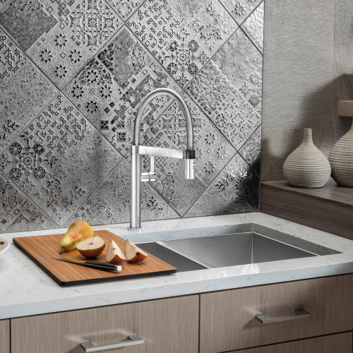 443054 Quatrus R0 1-3/4 Double Bowl Kitchen Sink