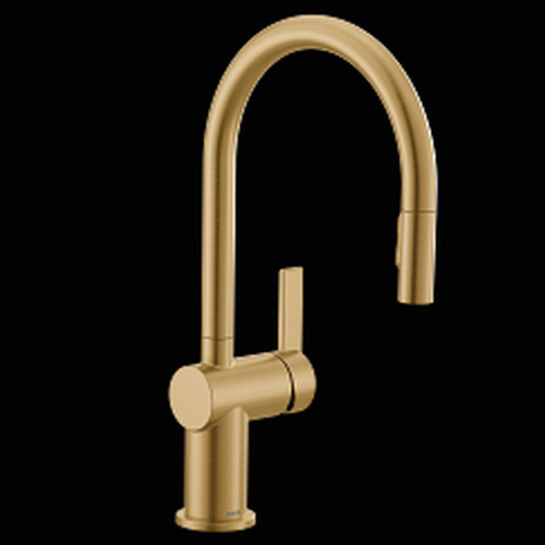 Cia 7622BG Brushed Gold One-Handle Pulldown Kitchen Faucet
