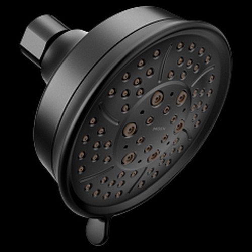 Moen 3638BL Matte Black Four-Function 4-3/8-in Diameter Spray Head Standard