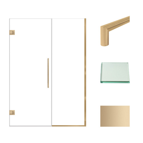 Transolid EHTB52287610C-T-CB Elizabeth 52-in W x 76-in H Hinged Shower Door in Champagne Bronze with Clear Glass Transolid EHTB52287610C-T-CB Elizabeth 52-in W x 76-in H Hinged Shower Door in Champagne Bronze with Clear Glass