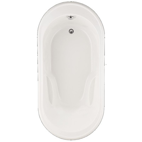 72-in x 35.75-in Drop-In Oval Acrylic Bathing Pool