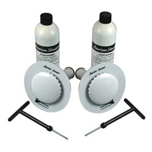 Commercial Drain Insert and Odor Barrier Liquid Replacement Kit (2 Pack)