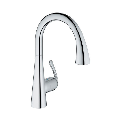 Grohe 32298001 LadyLux Single-Handle Kitchen Faucet With Pull-Out Sprayer