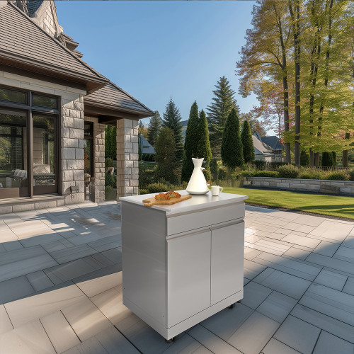 Transolid OBC3224 Outdoor Kitchen 32-in x 24-in x 37-in Single Base Cabinet, Stainless Steel Transolid OBC3224 Outdoor Kitchen 32-in x 24-in x 37-in Single Base Cabinet, Stainless Steel