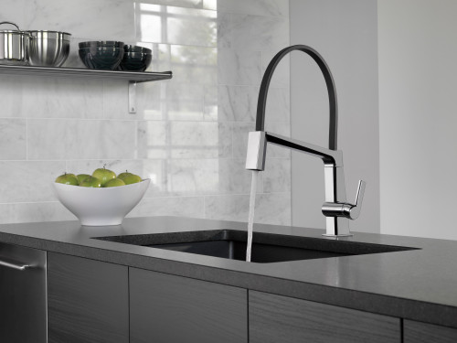 9693-DST Pivotal Single Handle Lever Faucet in Chrome