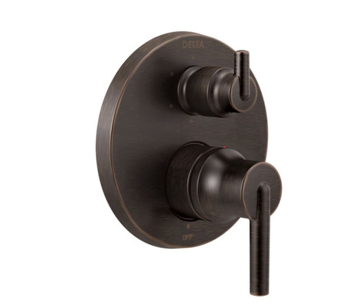 T24959-RB Trinsic Valve Trim with 6-Setting Integrated Diverter in Venetian Bronze
