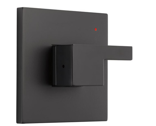 T60P080-BL Siderna Pressure Balance Valve Trim in Matte Black