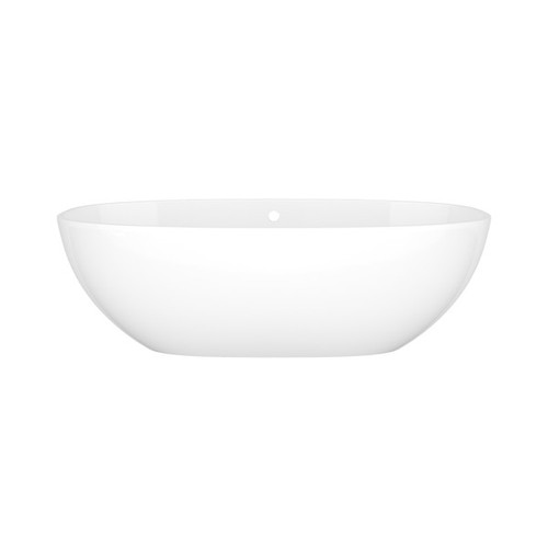 BA2NSWOF Barcelona 66-7/8-in X 31-3/4-in Freestanding Soaking Bathtub with Overflow Hole, Standard White