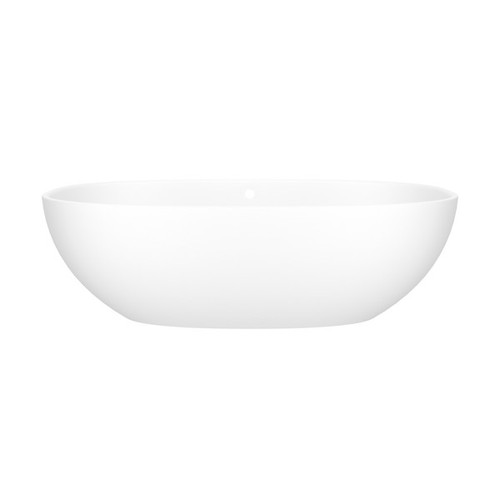 BA3MNSMOF Barcelona 70-1/2-in X 34-in Freestanding Soaking Bathtub with Overflow Hole, Standard Matte White