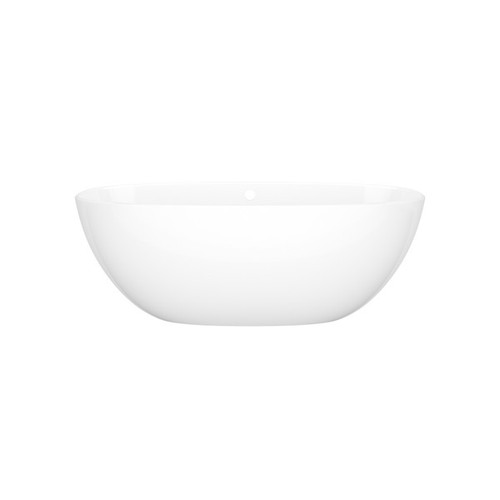 BA4NSWOF Barcelona 60-in X 29-in Freestanding Soaking Bathtub, Standard White