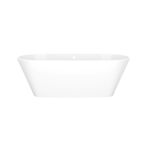 VE2NSWOF Vetralla 65-in X 28-5/8-in Freestanding Soaking Bathtub with Overflow Hole, Standard White
