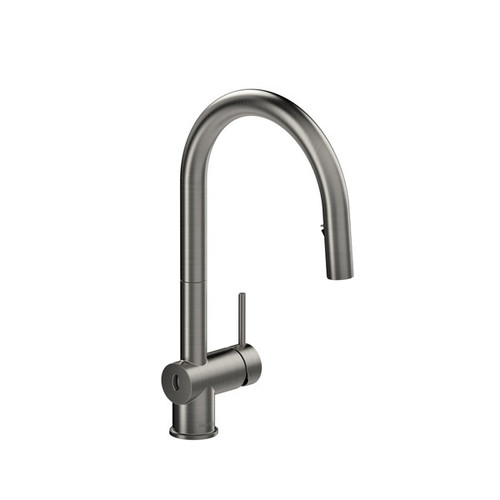 Riobel AZ211SS Azure Pull-Down Touchless Kitchen Faucet with C-Spout, Stainless Steel Riobel AZ211SS Azure Pull-Down Touchless Kitchen Faucet with C-Spout, Stainless Steel