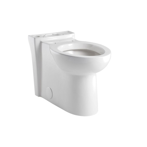 Right-Height Elongated Bowl with Seat in White