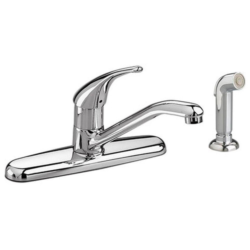 Soft 2.2 GPM Kitchen Faucet with Color-Matched Sprayer in Chrome