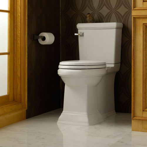 Flowise Right Height Elongated 1.28 Gpf 2-Piece Toilet, in White