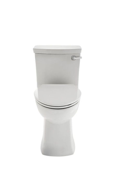 Right Height Elongated One-Piece Toilet with Seat with Right-Hand Trip Lever, in White