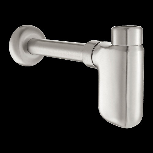 Decorative Bathroom Sink P-Trap in Brushed Nickel