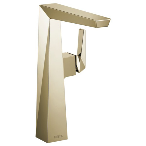 743-PN-PR-DST Trillian Single Handle Vessel Bathroom Faucet, Lumicoat Polished Nickel