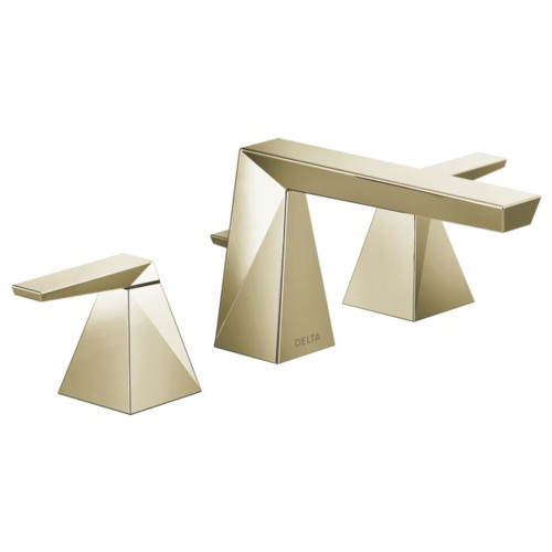 35543-PN-PR-MPU-DST Trillian Two Handle Widespread Bathroom Faucet, Lumicoat Polished Nickel
