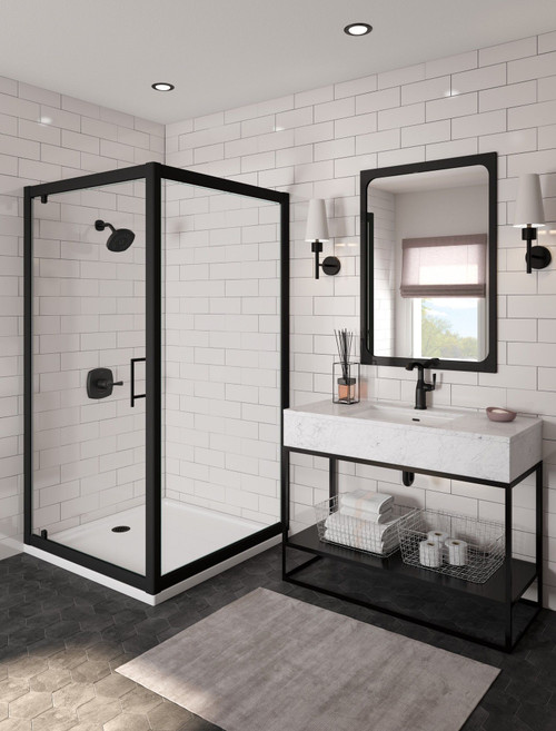 676-BLLHP-DST Stryke Mid-Height Faucet Less Handle, Matte Black