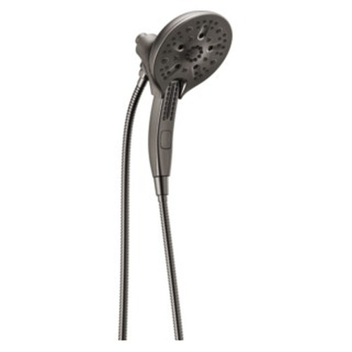 58620-KS-PR25-PK Universal Showering Components H2Okinetic In2ition 5-Setting Two-In-One Shower, Lumicoat Black Stainless