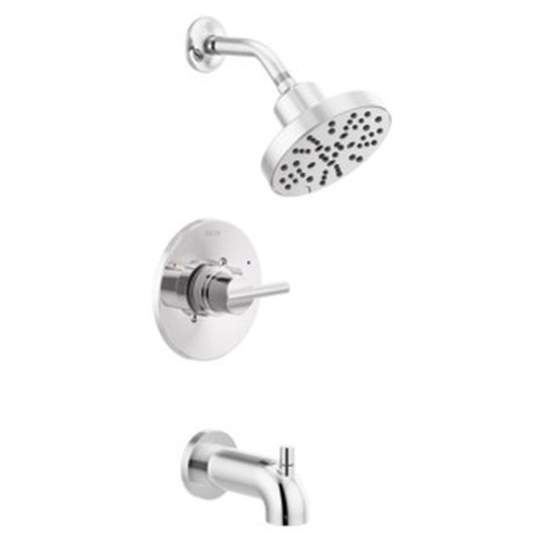 144749Delta Nicoli Monitor 14 Series H2Okinetic Tub and Shower, Chrome