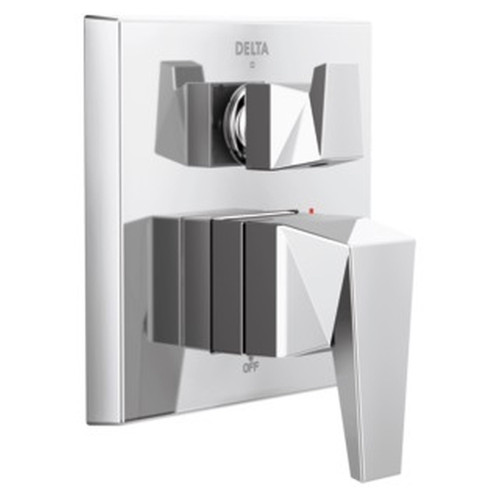 T24843-PR Trillian Two-Handle Monitor 14 Series Valve Trim with 3-Setting Diverter, Lumicoat Chrome