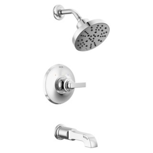 T14489-PR Tetra Monitor 14 Series Tub & Shower Trim, Lumicoat Chrome