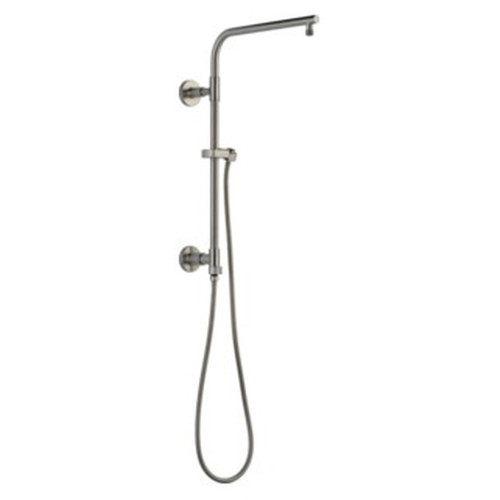 58810-SS-PR Universal Showering Components Emerge 18" Round Shower Column, Lumicoat Stainless