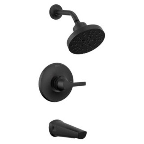 T14472-BL Galeon 14S Tub Shower Trim with H2OKinetic, Matte Black