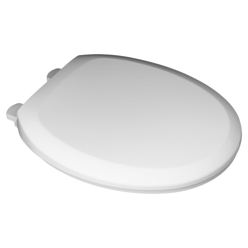Slow-Close Round Toilet Seat in White