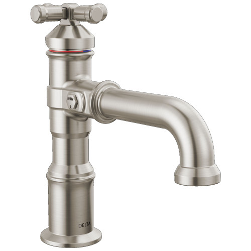 587-SS-PR-DST Broderick 7.13-in x 2.00-in x 7.50-in Single Handle Bathroom Faucet, Lumicoat Stainless