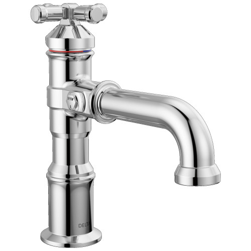 587-PR-DST Broderick 7.13-in x 2.00-in x 7.50-in Single Handle Bathroom Faucet, Lumicoat Chrome