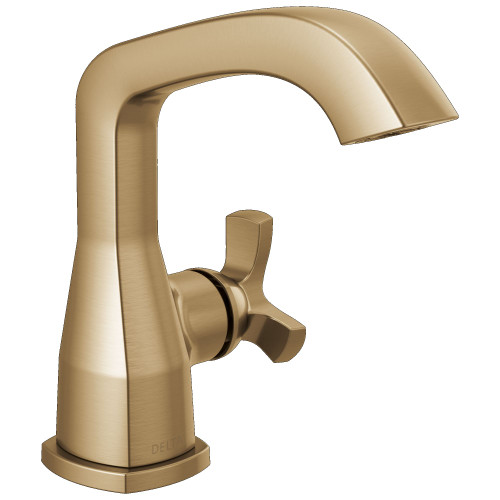 5766-CZ-PR-LPU-DST Stryke 6.56-in x 6.00-in x 6.88-in Single Handle Bathroom Faucet, Lumicoat Champagne Bronze