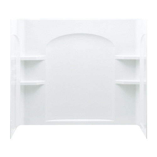 Sterling 71224100-0 55.25-in x 33.25-in x 60-in Vikrell Bathtub Wall Surround in White