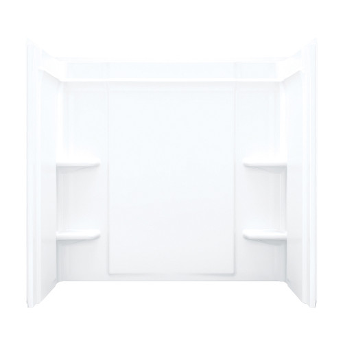 Sterling 71374100-0 55-in x 60-in x 31.25-in Vikrell Bathtub Wall Surround in White
