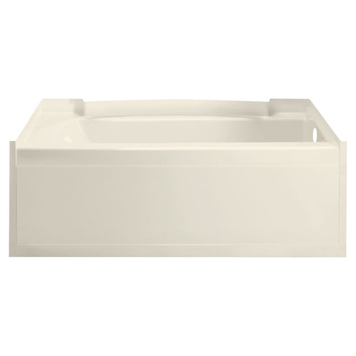 23-in x 36-in x 60-in Vikrell Rectangular Alcove Bathtub with Right-Hand Drain in Biscuit