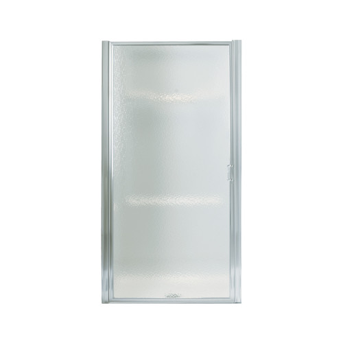 23-1/2-in to 25-in Framed Pivot Shower Door in Silver
