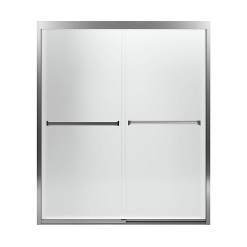 581075-59S-G03 54.37-in to 59.37-in W x 69.68-in H Sliding Shower Door in Silver