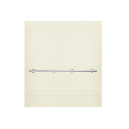 63-5/16-in x 65-1/4-in Shower Back Wall in Biscuit