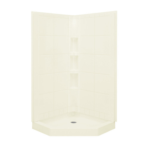 Sterling Intrigue 39In X 80In Alcove NeoAngle Shower Wall And Base