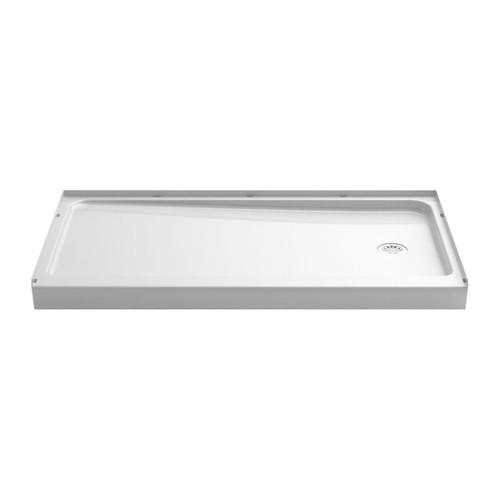 Shower Base 32-in L x 60-in W with Right-Hand Drain in White
