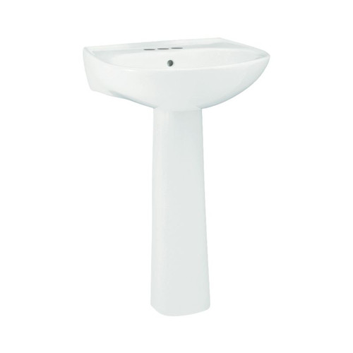 Sterling 442124-0 Sacramento Vitreous China 21-In Pedestal Sink