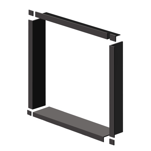 WTBK487-09 48-in x 48-in x 7.5-in Window Trim, Black